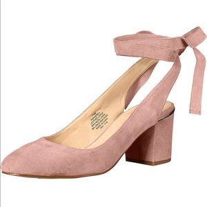 Nine West Women's Andrea Suede Dress Pump in Light Pink